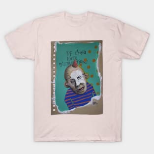 Mask Gang | Cool Internet Influencer Design | Clown Painting Lowbrow Pop Surreal Art | Youtube Star | Mini Masterpieces | Original Oil Painting By Tyler Tilley T-Shirt T-Shirt